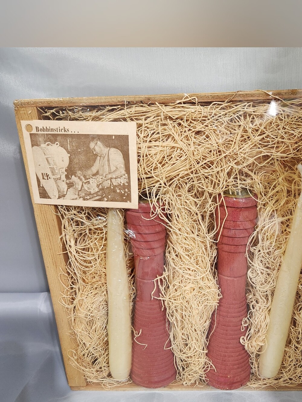 Red Decorative Candle Holders with Ivory Taper Candles